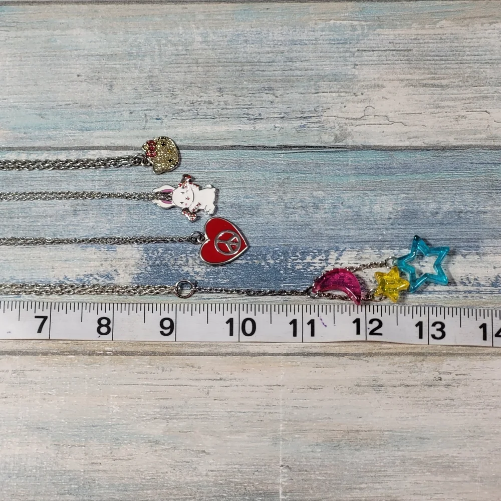 Girly Silver Necklaces.